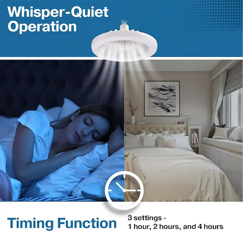 White LED Dimmable Smart Ceiling Fan Light with Remote Control, 3-Speed 3-Color Temperatures (Warm White/Cool Daylight/Natural), 17 Modes, Scented Tablet Compatibility, Upgraded Crystal Lampshade.