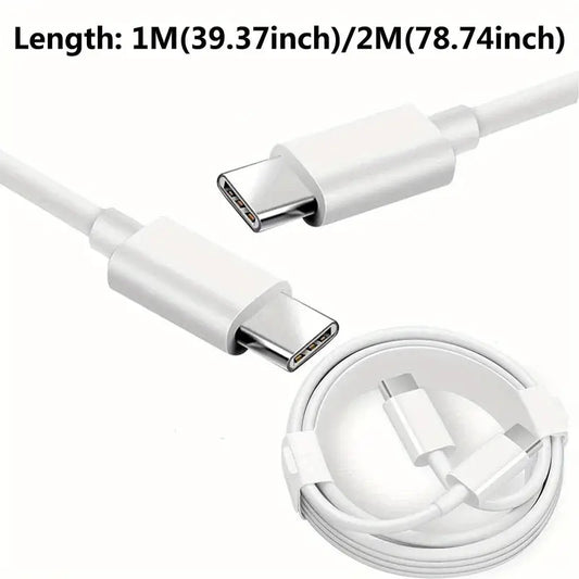 [2pcs Fast Charger Cable] 2pcs Fast Charger USB C to USB C Cable | 3/6/10ft Long Type C Cord Compatible for iPhone 15/15 Pro/15 Pro Max/15 Plus/iPad Pro/Air5/MacBook/Samsung S22/S21/S20 Ultra
