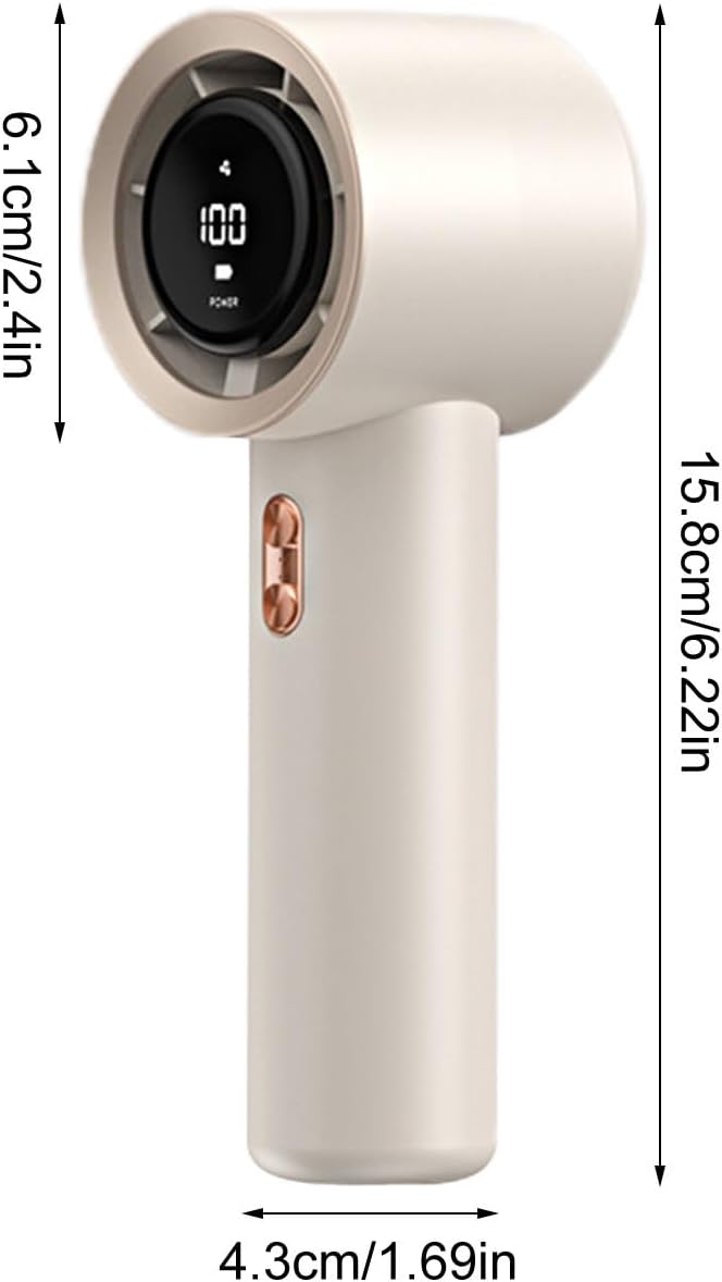 Portable Handheld Fan | Portable Air Cooler Handheld Fan Rechargeable - Hot Weather Men Women Solution with Adjustable 3 Wind Speeds for Cruise, Dorm, Home, School