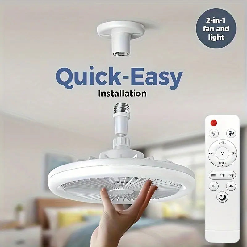 White LED Dimmable Smart Ceiling Fan Light with Remote Control, 3-Speed 3-Color Temperatures (Warm White/Cool Daylight/Natural), 17 Modes, Scented Tablet Compatibility, Upgraded Crystal Lampshade.